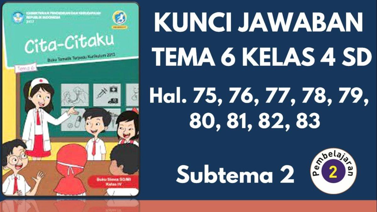Artikel: Contoh Soal Tematik Kelas 4 Tema 6 "Cita-citaku": Panduan Belajar Lengkap