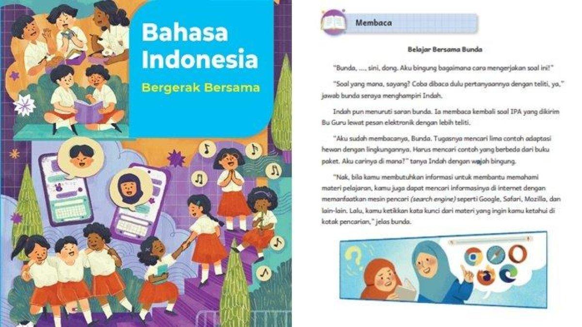 Kunci jawaban soal Bahasa Indonesia kelas 5 SD halaman 112 Kurikulum Merdeka, tugas Membaca.