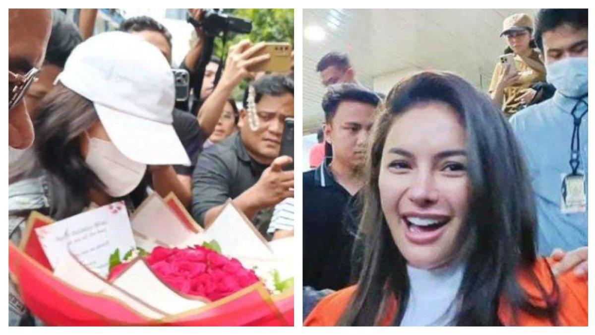 JENGUK NIKITA MIRZANI - Putri sulung Nikita Mirzani, Laura Meizani alias Lolly menjenguk ibunya di Rutan Polda Metro Jaya, Senin (17/032025. Ia membawa buket bunga untuk sang ibunda yang berulang tahun ke-39.