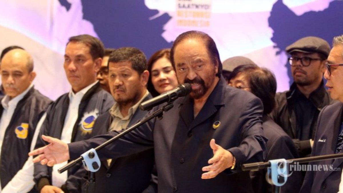 Kader Partai NasDem, Johnny G Plate resmi jadi tersangka, begini respon Surya Paloh.