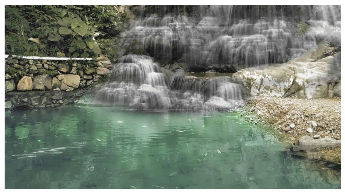 Kolam yang ada di bawah Air Terjun Kali Banteng