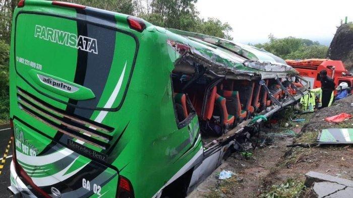 ILUSTRASI kecelakaan bus