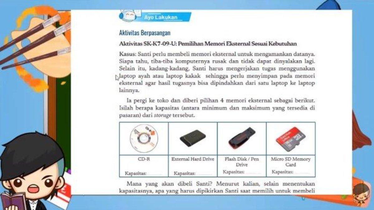 Simak kunci jawaban Informatika kelas 7 SMP/MTs halaman 99 semester 1 tahun ajaran 2023/2024 Kurikulum Merdeka yang dapat dipelajari di rumah ini.