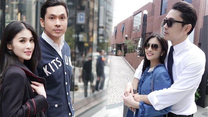 Kolase foto Harvey Moeis bersama Sandra Dewi