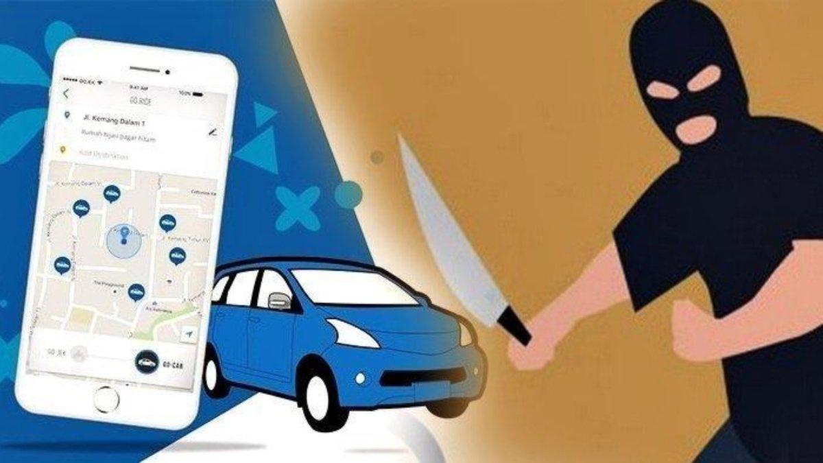 Kronologi perampokan sopir taksi online.