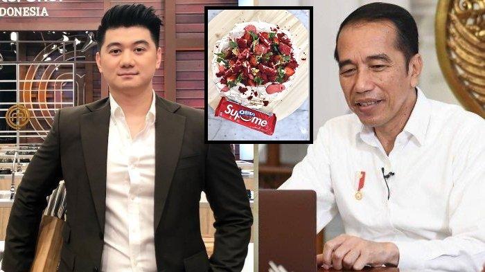 Kue ultah buatan Chef Arnold untuk Jokowi