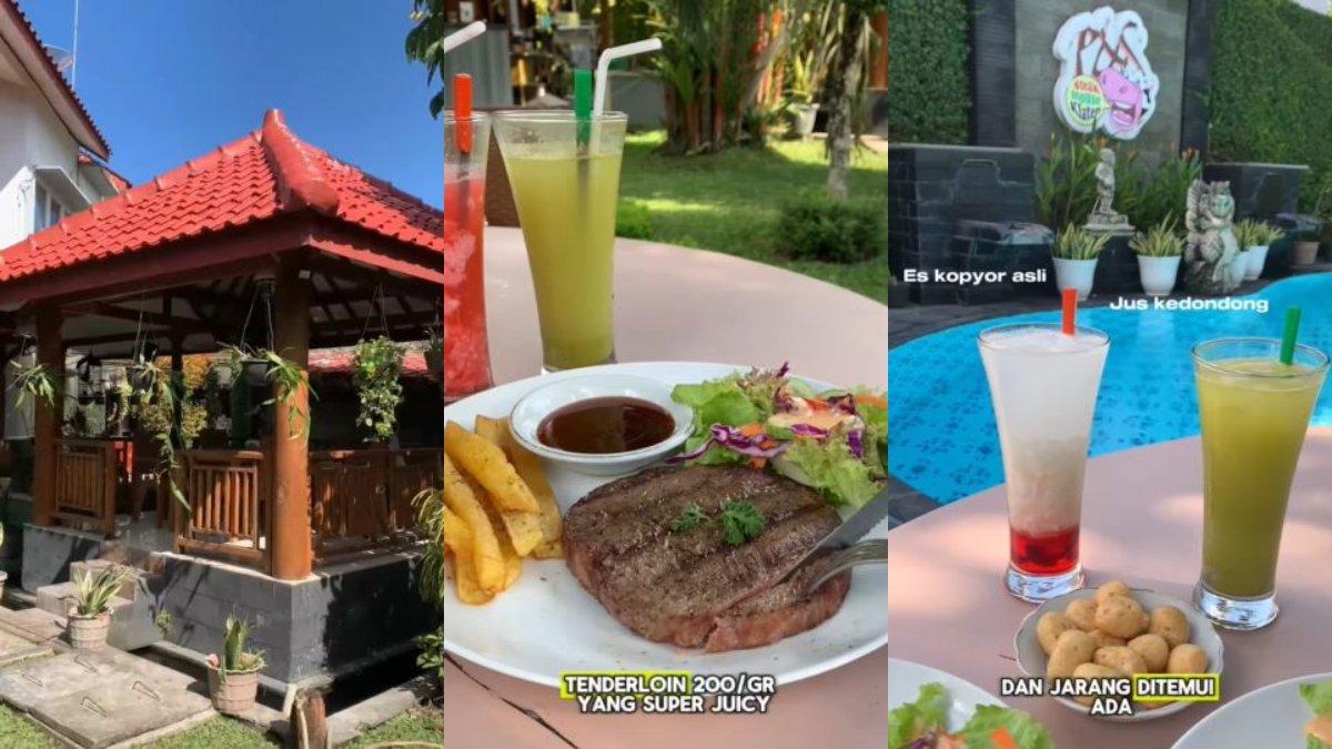 KULINER DI KLATEN - P&S Premium Steakhouse. Inilah kuliner steak premium di Klaten, ada kolam renangnya.