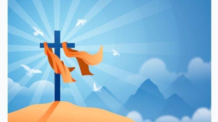 KENAIKAN ISA ALMASIH - Ilustrasi kenaikan Isa Almasih 2025 diunduh dari Freepik.com (4/5/2025). 