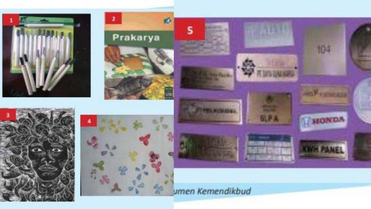Seni grafis dalam materi kunci jawaban Seni Budaya Kelas 9 SMP halaman 154 -155.