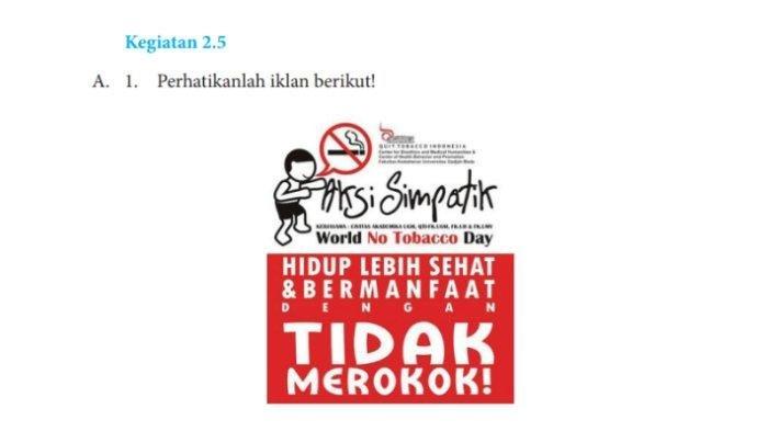 Kunci Jawaban dan Soal Bahasa Indonesia Kelas 8 Halaman 39 Kegiatan 2.5: Teks Iklan