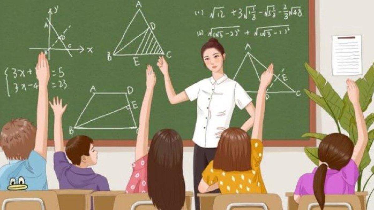 Занятие по математике репетиторство. Математика для подростков. Ученик у доски. Pupils in the classroom. Ребенок считает в уме.