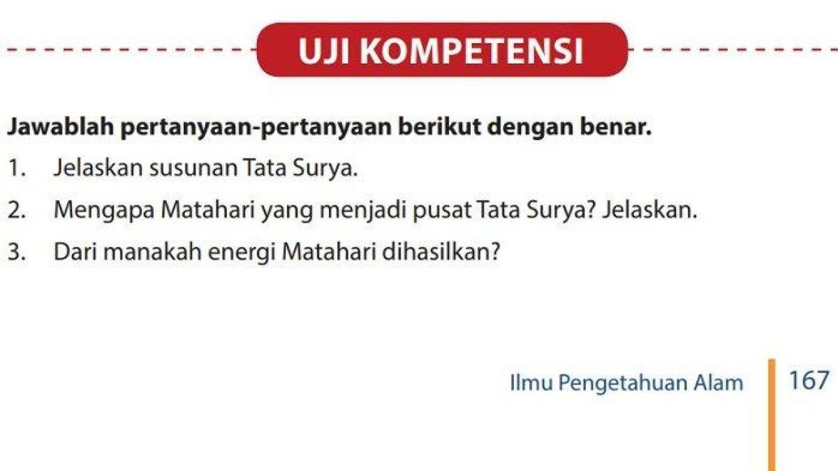 Kunci Jawaban IPA Kelas 7 Halaman 167 168 Semester 2: Uji Kompetensi