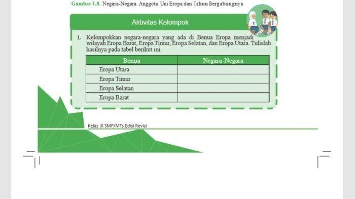 Kunci jawaban IPS kelas 9 halaman 14 mengenai materi benua eropa.