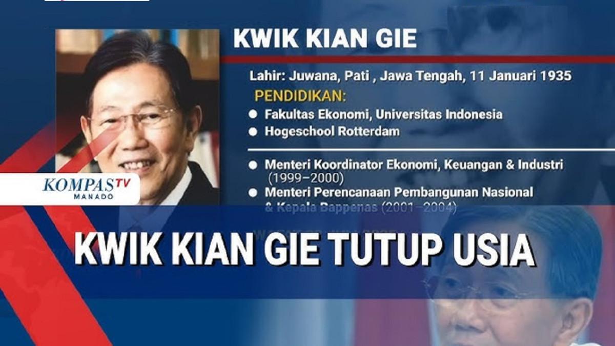 Ada riwayat gangguan pencernaan sebelum pakar ekonomi Kwik Kian Gie meninggal, anaknya bergegas terbang dari London ke Jakarta untuk mengurus pemakaman Kwik Kian Gie