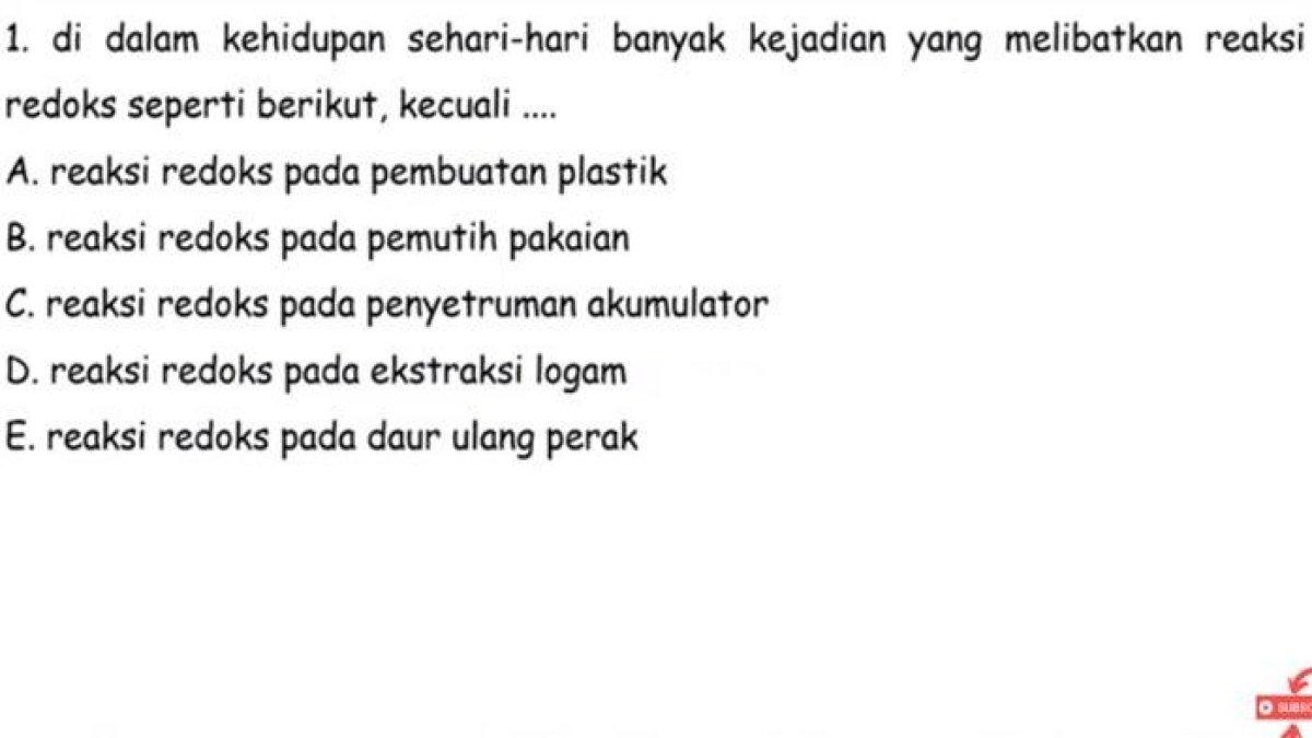 latihan soal UTS/PTS Mapel Kimia kelas 12