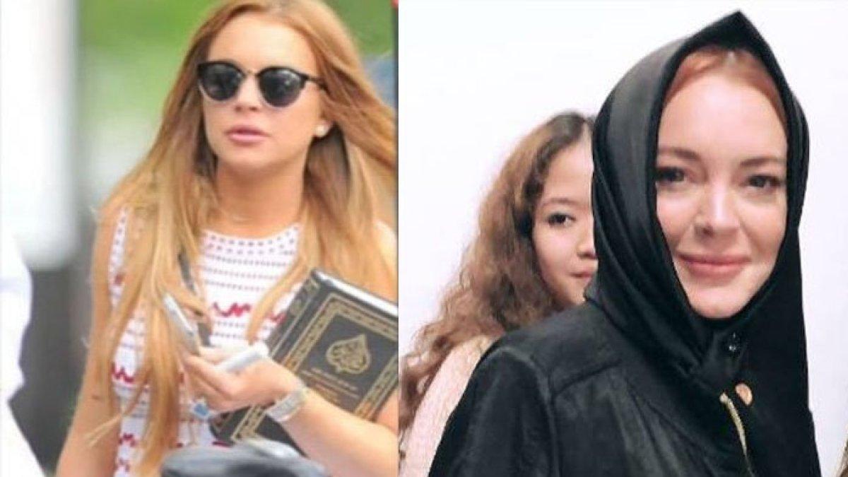 Lindsay Lohan pegang Al Quran
