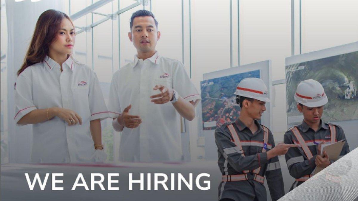 PT Kereta Cepat Indonesia China (KCIC) membuka sejumlah lowongan pekerjaan yang bisa dilamar oleh lulusan D3 dan S1 dari beberapa jurusan.