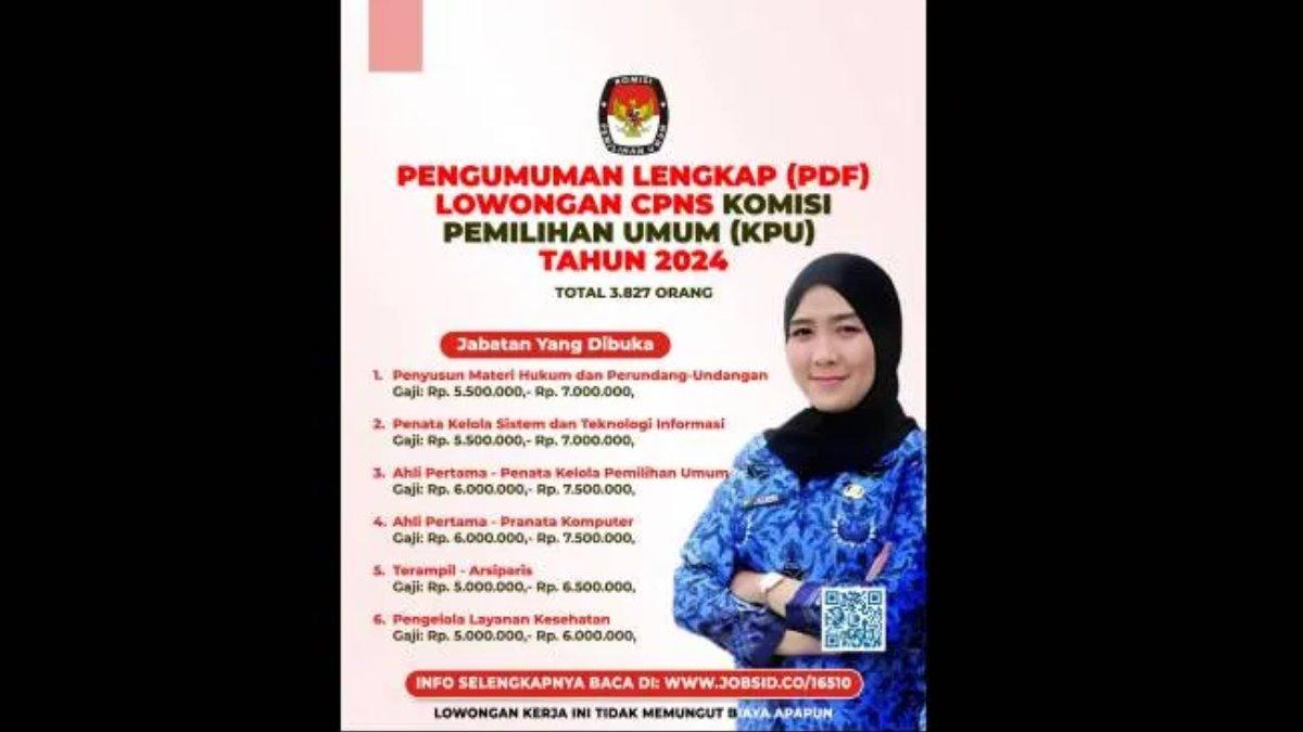 Lowongan CPNS 2024 Ditjen KPU.