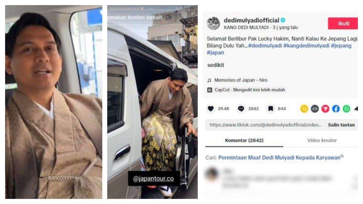 LUCKY HAKIM MINTA MAAF - Tangkapan layar Inilah profil Bupati Indramayu, Lucky Hakim (kiri) yang sedang viral gara-gara disentil Gubernur Jabar Dedi Mulyadi. Lucky disindir Gubernur Jawa Barat gara-gara tak izin pergi liburan ke Jepang di momen lebaran 2025.