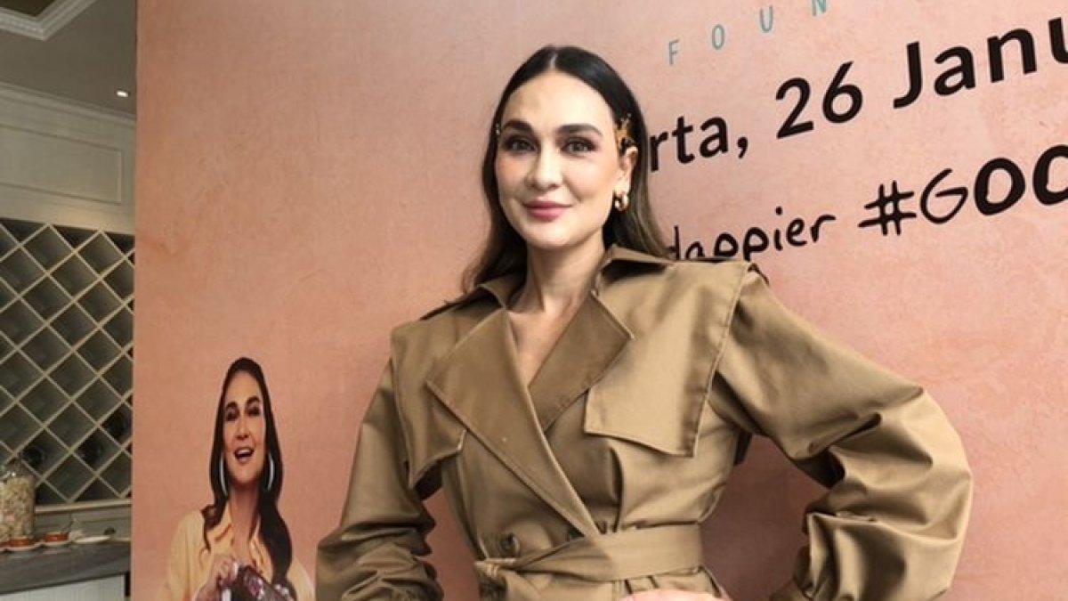 Luna Maya di kawasan Kebayoran Lama, Jakarta Selatan, Kamis (26/1/2023).