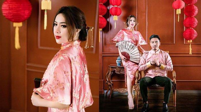 Maharani Kemala dan suami foto di Hari Imlek
