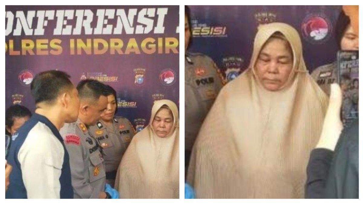 MAK GADI RATU NARKOBA - Mak Gadi (jillbab warna krem) dikenal sebagai bandar narkoba di Kabupaten Indragiri Hulu dan melibatkan anak serta menantunya dalam bisnis haram tersebut, sehingga ia dijuluki Ratu Narkoba. Nurhasanah alias Mak Gadi (66) ratu narkoba di Riau yang rumah mewahnya baru saja disita Polres Indragiri Hulu (Inhu), Riau, Senin (28/4/2025).