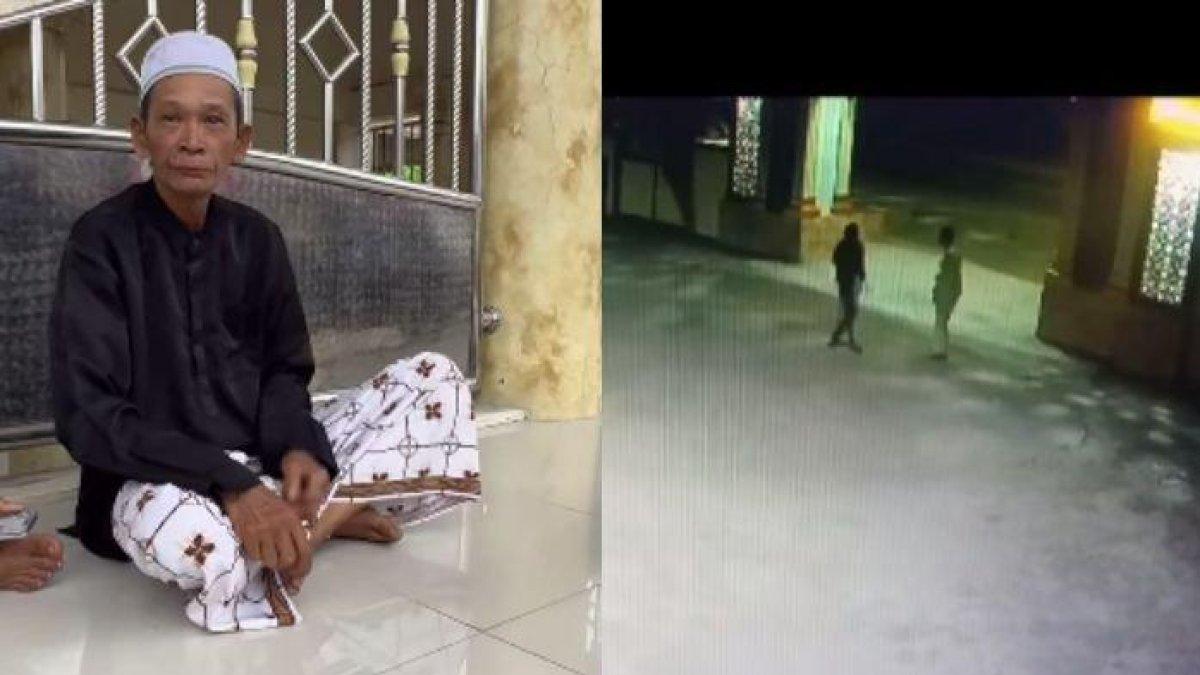 Marbot berusia 61 tahun yang berhasil menghajar pelaku pencurian kotak amal masjid di Balikpapan.