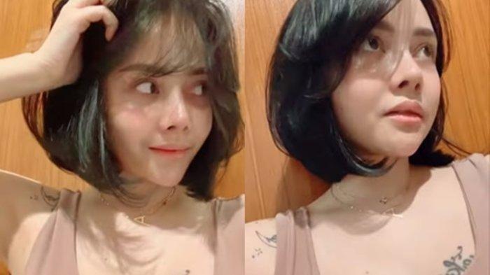 Mawar AFI terlihat memangkas rambutnya menjadi pendek untuk buang sial. 