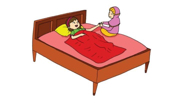 Menjenguk teman sakit