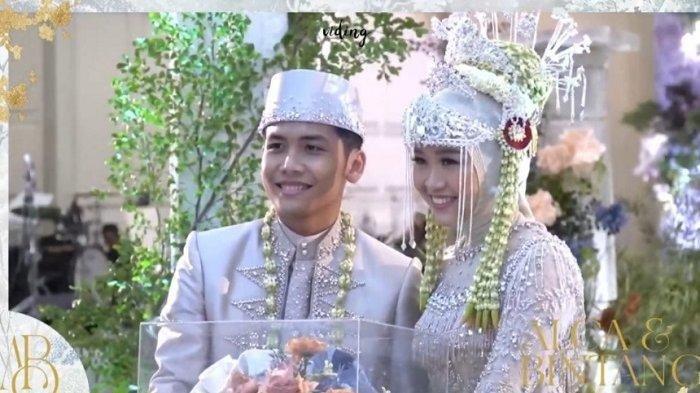 Momen pernikahan Komika Bintang Emon dan Alca Octaviani pada Minggu (24/7/2022).
