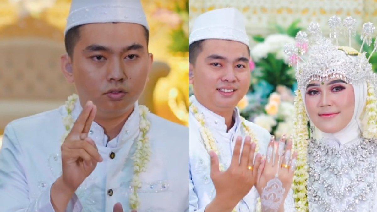 momen pernikahan terjadi karena pengantin melakukan ijab kabul memakai bahasa Isyarat.