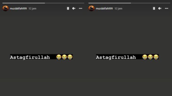 Muzdalifah mendadak menangis dan tulis istighfar