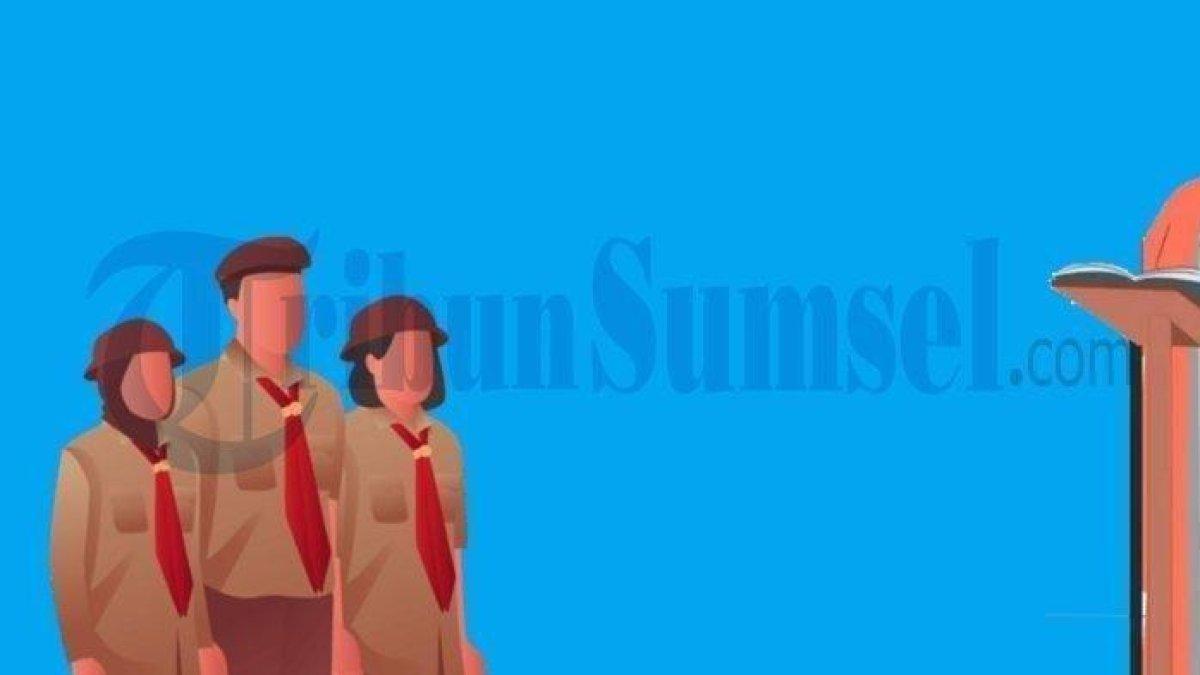 ILUSTRASI SISWA MENGGUNAKAN BAJU PRAMUKA - Inilah Contoh Deskripsi Nilai Ektstrakurikuler Pramuka pada Raport Siswa SD SMP dan SMA Kurikulum Merdeka