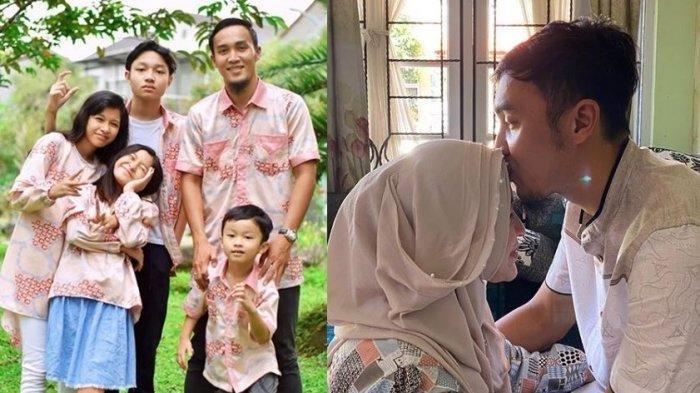 Okie Agustina dan keluarga