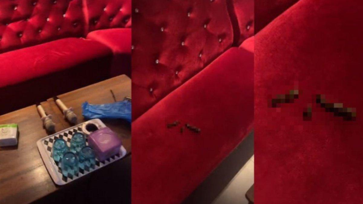 Pegawai kebersihan karaoke menemukan kotoran manusia di sofa di dalam ruang karaoke.