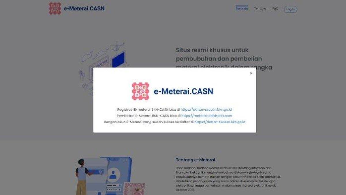 Meterai Elektronik atau e-meterai merupakan salah satu persyaratan wajib dalam seleksi CPNS dan PPPK 2023.