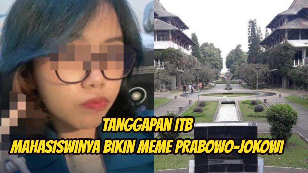 KASUS MAHASISWI ITB - Suasana kampus ITB dan mahasiswi pembuat meme Prabowo-Jokowi. Inilah tanggapan ITB soal kasus mahasiswinya yang bikin meme Prabowo-Jokowi ciuman, pihak kampus beri pendampingan.