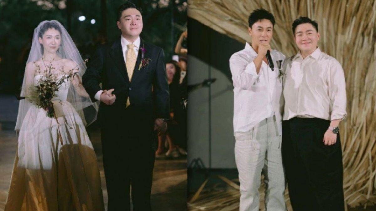 Aktor Shi Xiao Long, pemeran Shaolin Popey reuni di pernikahan Steven Hao, pemeran Boboho.