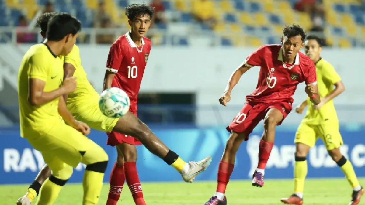 Penampilan Timnas Indonesia vs Malaysia di Piala AFF U23 2023.