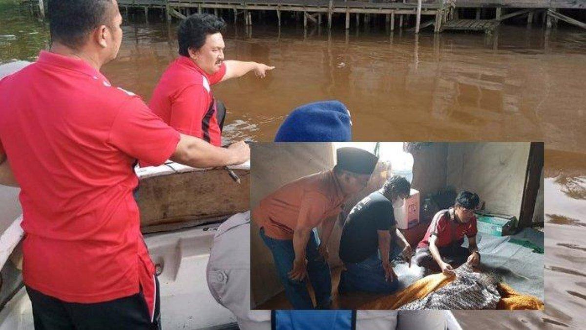 Penemuan mayat di sungai Awang Banjarmasin