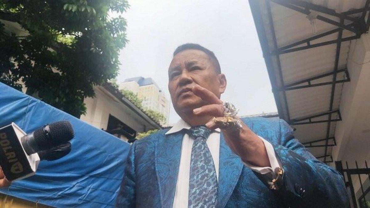 Pengacara Hotman Paris di Polda Metro Jaya, Jakarta, Rabu (23/11/2022).