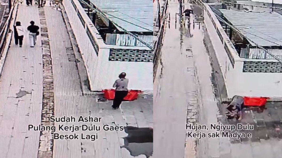 Pengemis kepergok pura-pura lumpuh.