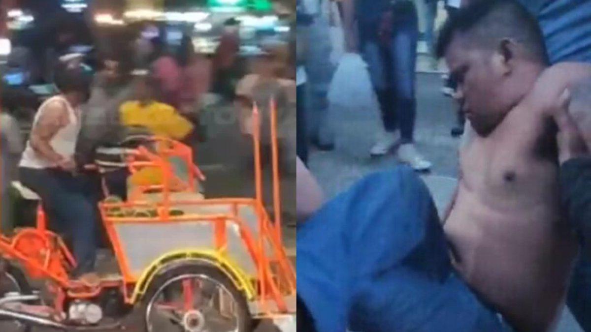 Pengemudi betor diamankan dari amukan massa, mabuk ciu dan tabrak pedagang cilok.