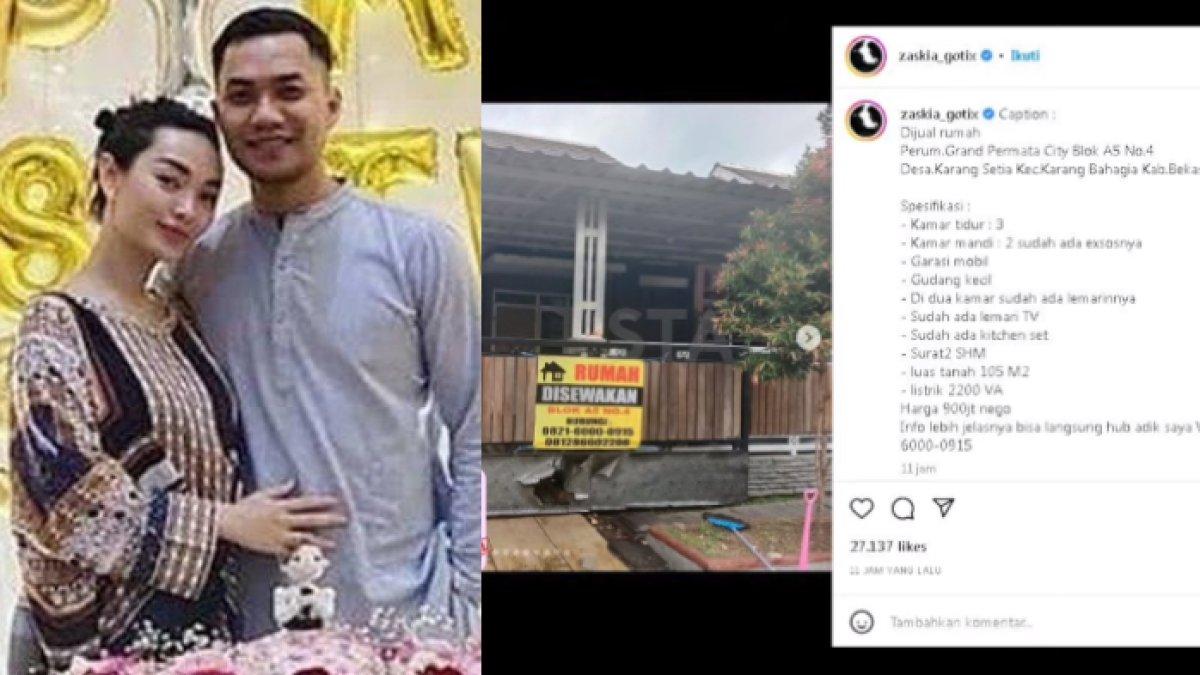Penyanyi dangdut Zaskia Gotik mendadak menjual rumah dan mobil mewahnya.
