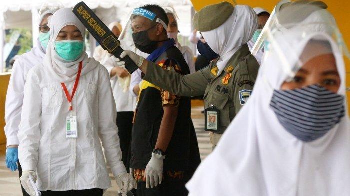 Peserta Seleksi Kompetisi Bidang (SKB) pada Seleksi CPNS.