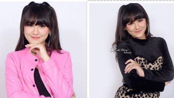 Pesona kecantikan pedangdut Happy Asmara.