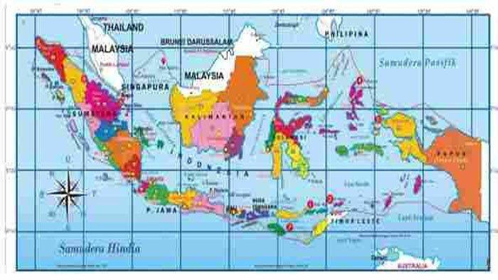 Peta Kondisi Geografis Negara Indonesia