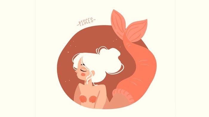 Ilustrasi zodiak Pisces