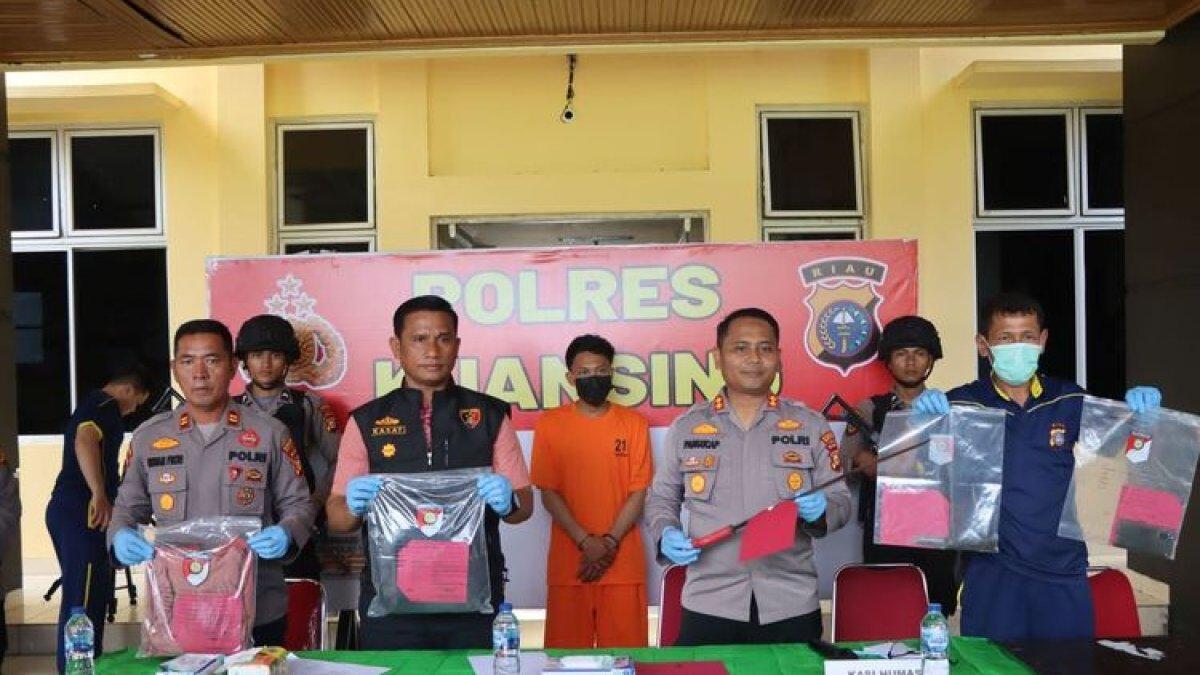 Polres Kuansing menggelar konferensi pers