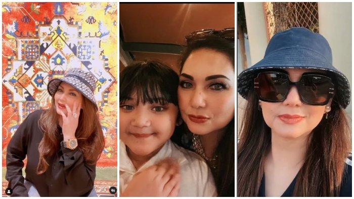 Potret Nia Daniaty liburan bareng cucunya